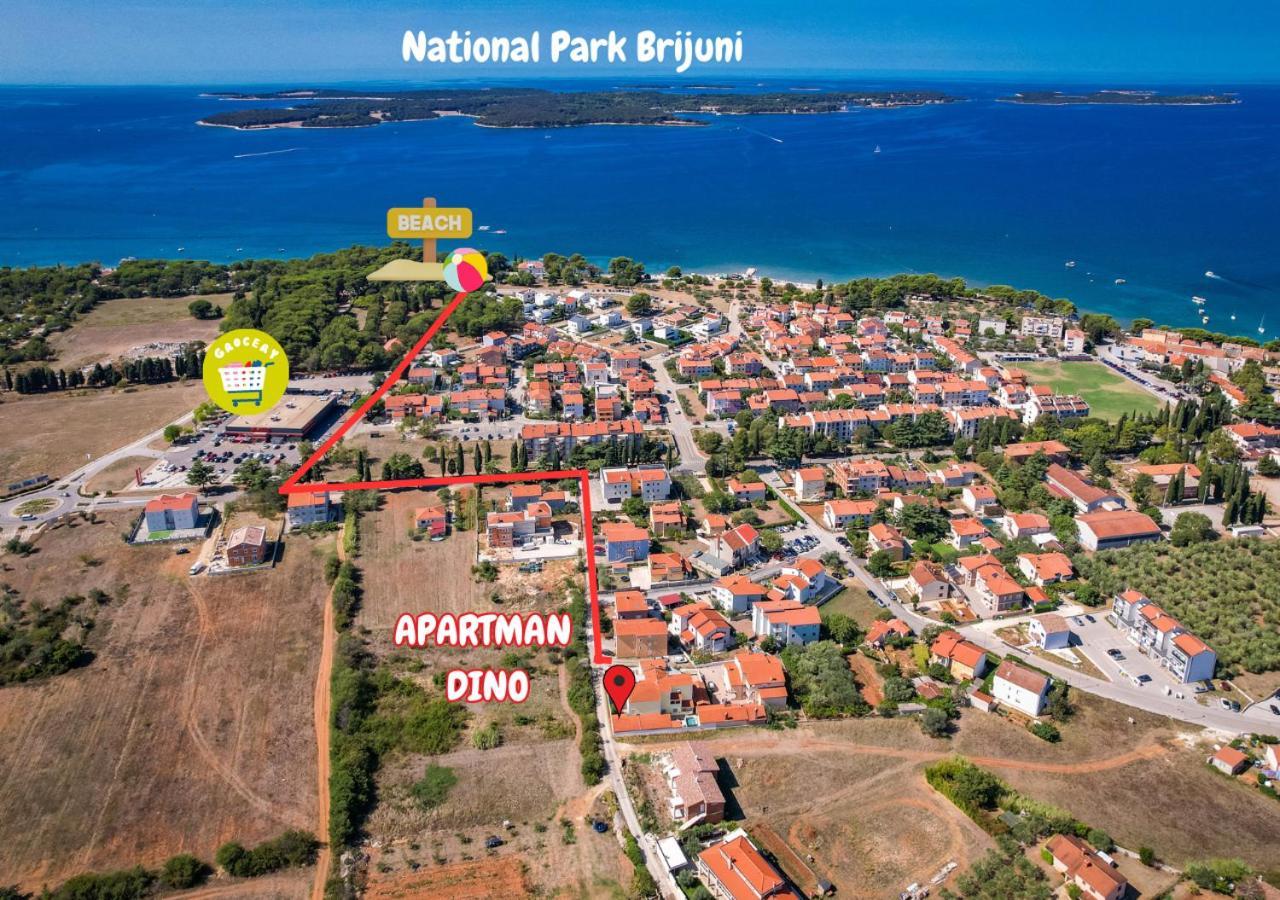 Apartman Dino Фажана Экстерьер фото